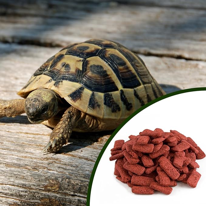 Mozaic Tortoise Food & Turtle Pellets Supplement - Complete Formulated Diet for Sulcata & Desert & Other Pet Tortoises, Essential Amino Acids & Nutrients, Economical Dry Pellet, 15 Ounce Bag