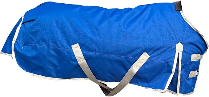 Miniature Horse Pony Horse Blanket, 1200D Winter Turnout Blanket for Pony Breeds/Tiny Horse/Small Breed Horse/Foal,Donkey Blanket Medium Weight with 220g Polyester Liner(51inch, Blue)