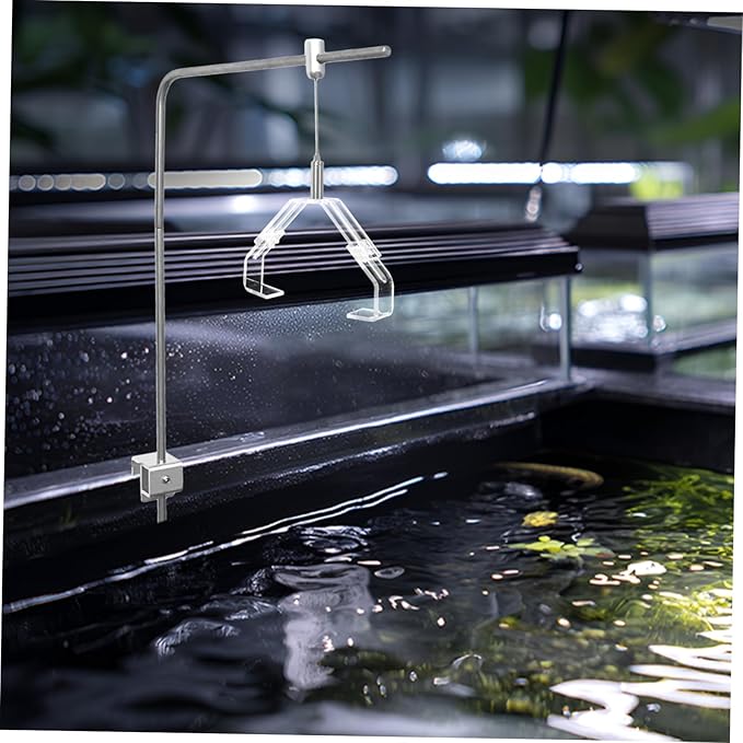 BESPORTBLE 2pcs Aquarium Lamp Clip Holder Light Fixing Claw for Fish Tank Terrarium Durable Support for Reptile Heating Lights Easy to Install Locking Mechanism