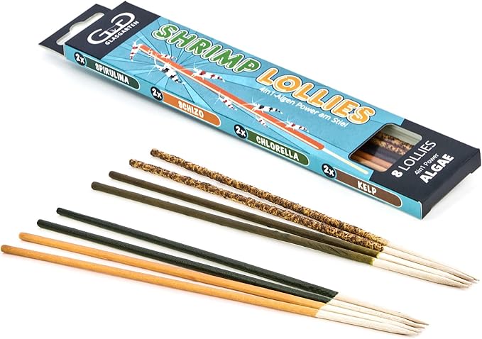 GlasGarten Shrimp Lollies - 4in1 Power Shrimp Food (8 Pieces, 4in1 Power Algae)