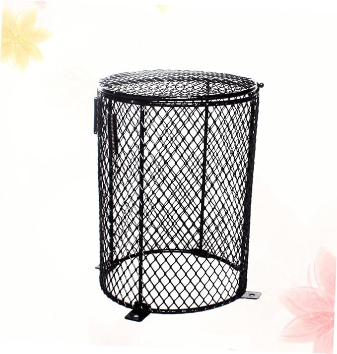 Reptile Scalding Lamp Shade Round Pet Lampshade for Heating for Reptile Habitat Compatible with Bulbs Durable Flexible Design