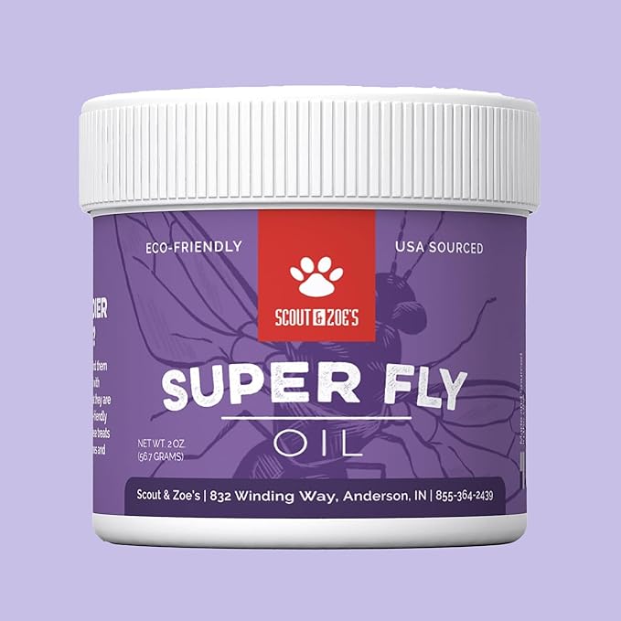 Scout & Zoe's Super Fly Black Soldier Fly Larvae Oil for Reptiles and Amphibians 1 oz jar