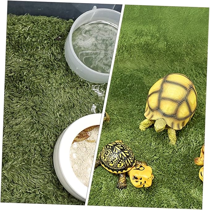 POPETPOP Crawl Pets Mat Reptile Heat Pad Reptile Carpet Moss Fake Lawn for Pet Carpet Tank