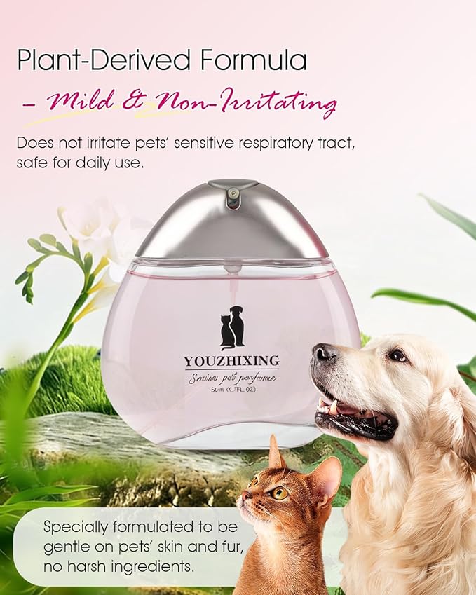 Professional Dog Perfume & Pet Cologne - Fruity Fresh Scent - Safe if Licked, Long Lasting Water-Based Deodorizer for Dogs & Cats - 1.7oz Glass Bottle with Gift Box