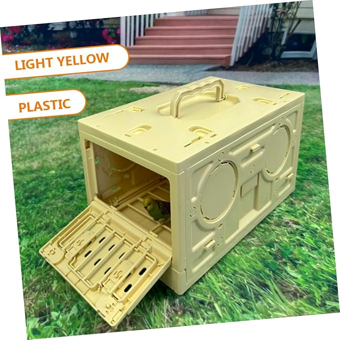 Portable Folding Bird Cage for Animals Lightweight Travel Carrier for Pigeons and Birds Easy to Assemble and Transport Plastic Design