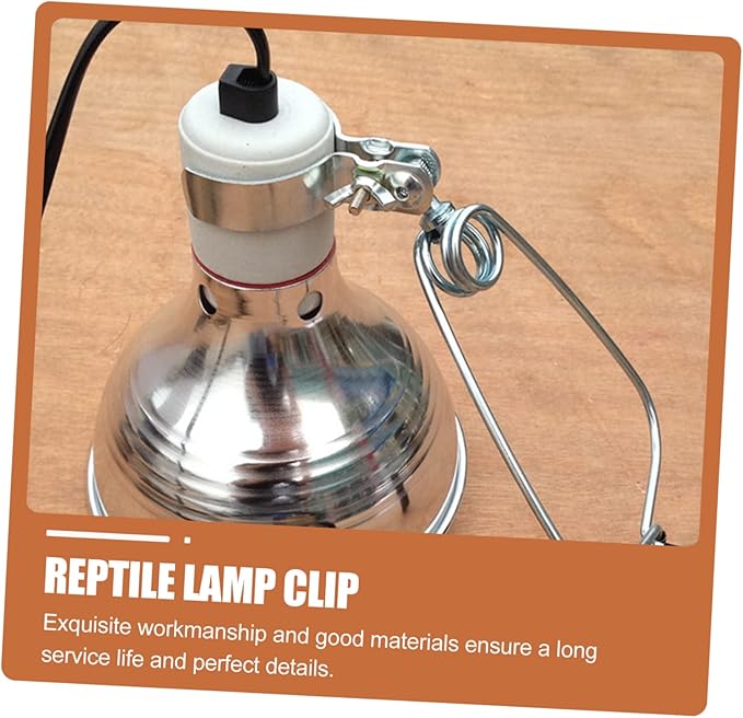 TOYANDONA 1Pc Reptile Lamp Clamp Durable Aluminum Alloy Fixture for Reptile Lampshade Easy Installation for Indoor Outdoor Use Accessory for Crawler Lighting