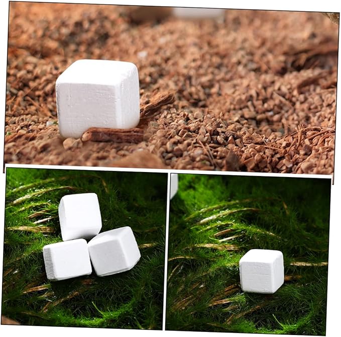 Yardwe 30pcs Natural Mineral Block for Reptiles Amphibians Enhances Health for Tortoise Turtle Lizard Frog Chameleon Supports Growth Vitality Stabilizes Aquatic Environment