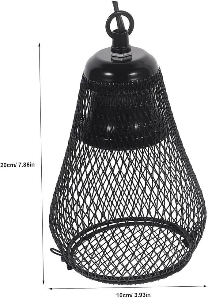 ORFOFE Pet Heated Lampshade Enclosure for Gecko Reptile Hide Scald Cover Light Cover Us Plug