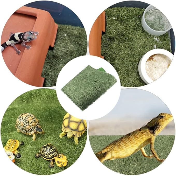 Alipis Reptile Mat Washable Crawl Pets Carpet and Absorbent Terrarium Liner for Bearded Dragons Snakes Turtles and Amphibians