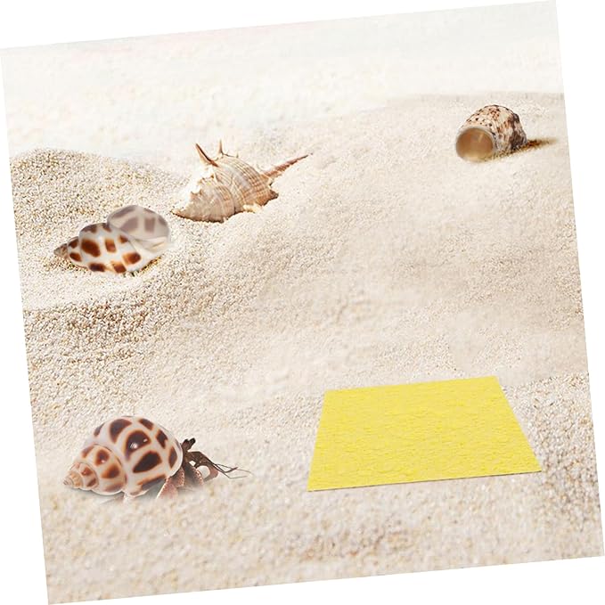 Toyvian 20pcs Maintain Tank Humidity Unbleached Crab Sponges Nutrients for Happy Crabs
