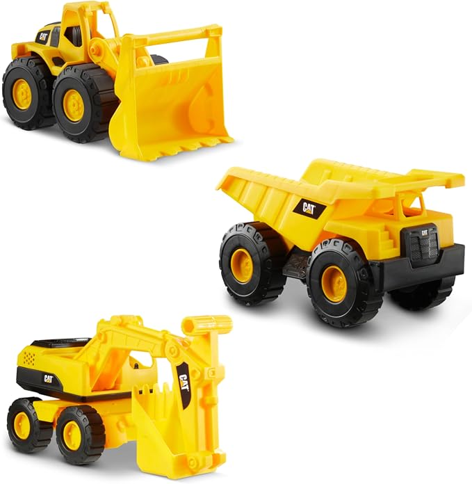 Cat Construction 7" Dump Truck, Loader & Excavator toys Combo Pack by Unknown