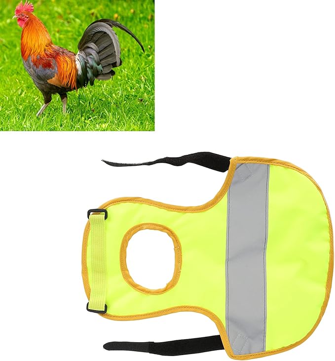 GLOGLOW Chicken Vest, Chicken Harness Adjustable Chicken Harness Leash Pet Vest Holder for Duck Litter Dog Hens Goose(Green)