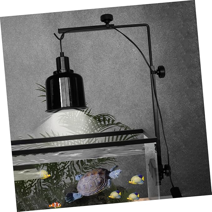 BESPORTBLE Sturdy Lamp Stand for Fish Tank Lights Bracket for Reptile and Turtle Basking Height Angle Mounting Bracket for Aquarium Lighting