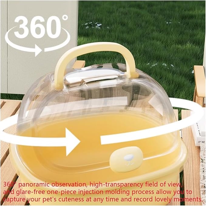 Birdcage Parrot Take-Out Cage Bird Special Portable Bird Cage Small Bird Bag Hand-held Mini Bird Cage(Yellow)
