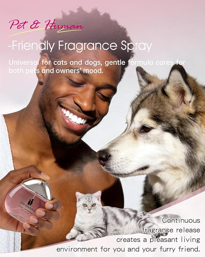 Professional Dog Perfume & Pet Cologne - Fruity Fresh Scent - Safe if Licked, Long Lasting Water-Based Deodorizer for Dogs & Cats - 1.7oz Glass Bottle with Gift Box