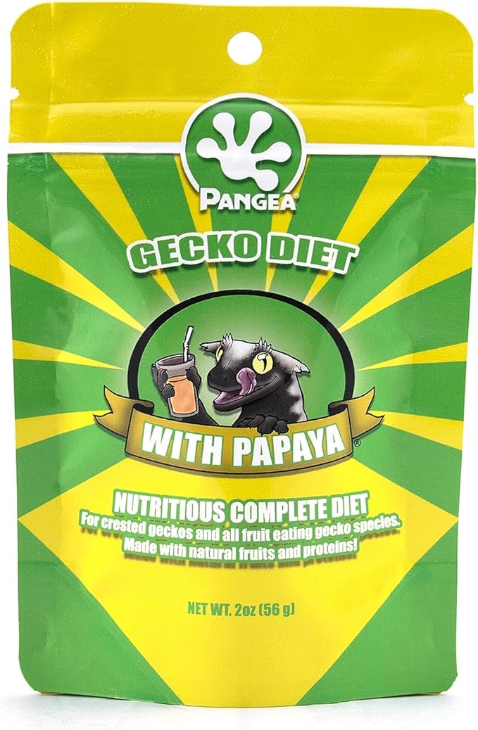 Pangea Gecko Diet Fruit & Papaya Bundle - 2oz Fruit & Insects and Papaya Mix