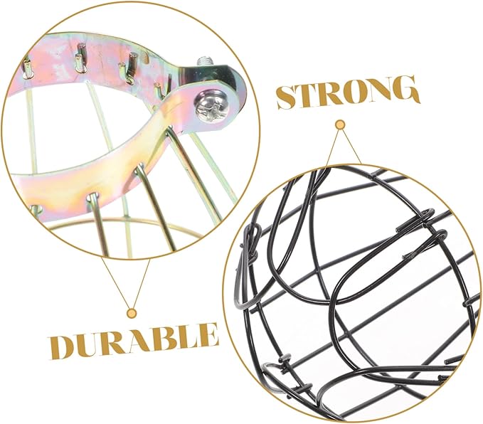 Housoutil Reptile Heat Lamp Mesh Cover Scalding for Pet Tanks Insulation Shade for Climbing Accessory for Reptile Care