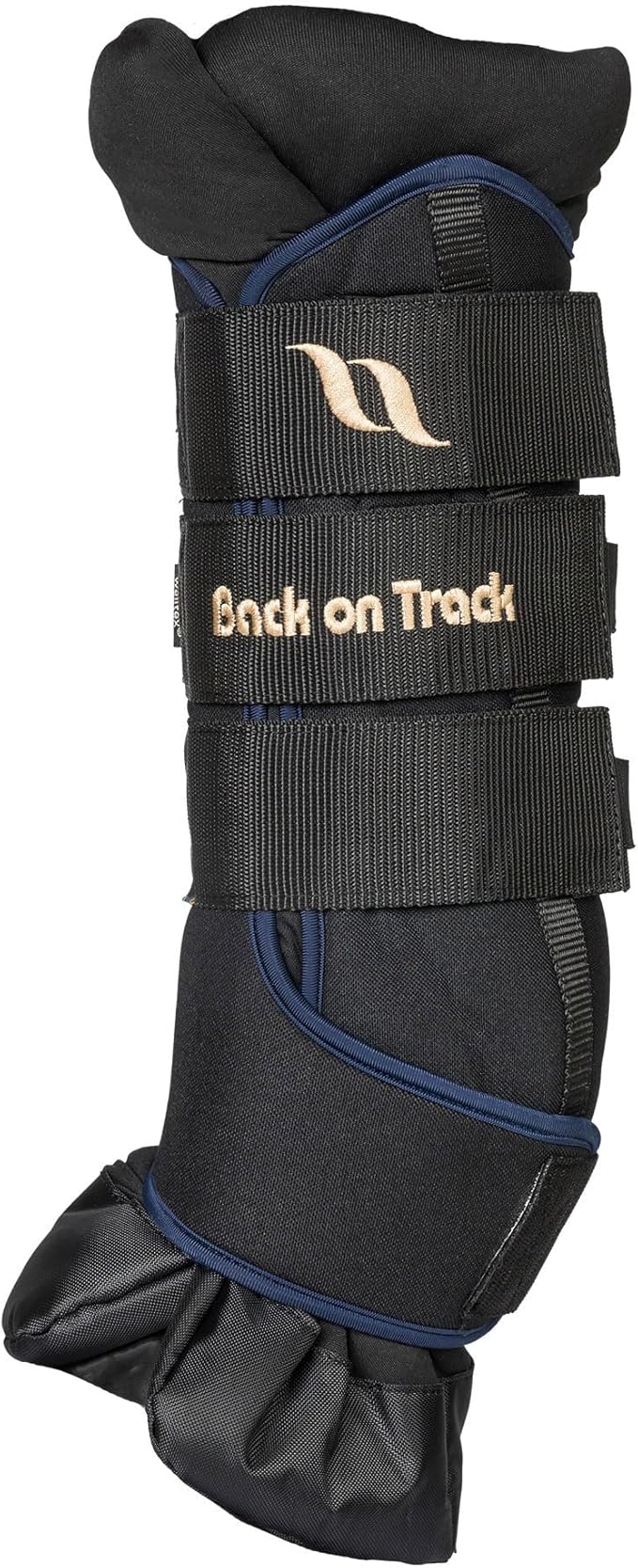 Back on Track Royal Quick Wraps Deluxe for Horses 2033 with Welltex Technology, Sold in Pairs, Navy, Medium (14")