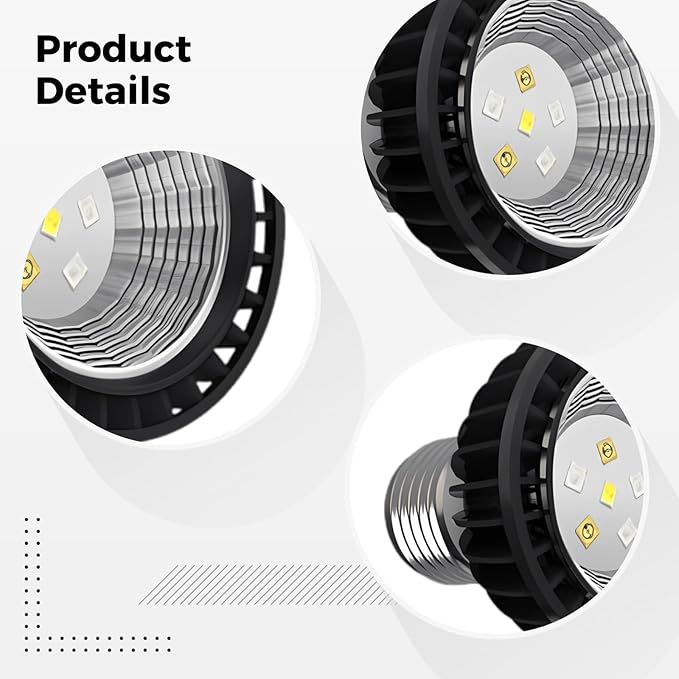 Uvb 5.0 Reptile Lamp, 3W Uva Uvb Bulb, Full Spectrum for Vitamin D3 Synthesis, Aluminum Shell, E27 Base, Energy Efficient, 2.8 X 2.4 X 2.4 in