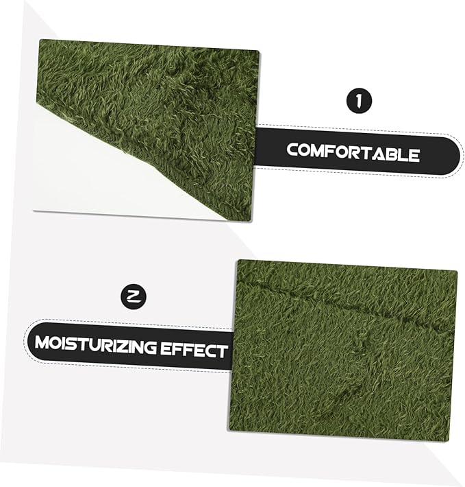 BESPORTBLE 5pcs Reptile Carpet Mat Imitation Grass Bedding Liner for Tortoise Snake Terrarium Portable Wear-Resistant Easy to Clean s