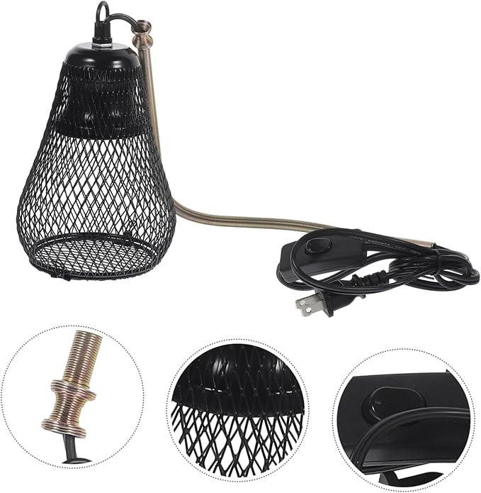 Abaodam Reptile Hide Scald Cover Lamp Bulb Lampshade Material Easy to Use Protect Your Pet