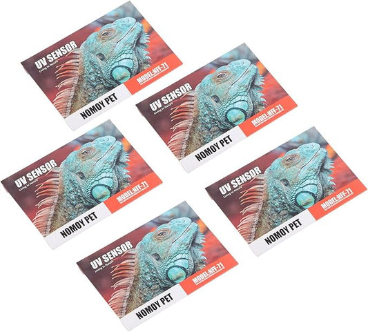 Crawl Pet Test Card Quick Test B Sensor Reusable B Card Indicator for Reptile Testing Made of Premium Plastic Material 5 Pack