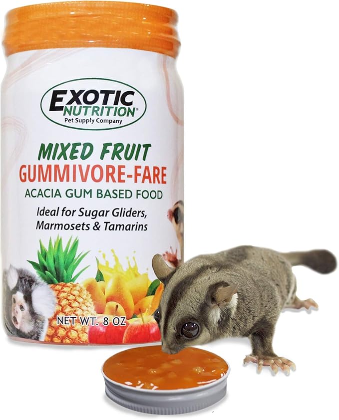 Exotic Nutrition Sugar Glider Superior Food Starter Package - Nutritionally Complete Pellet Diet & High Protein Supplemental Food for Sugar Gliders… (4 Piece Set)