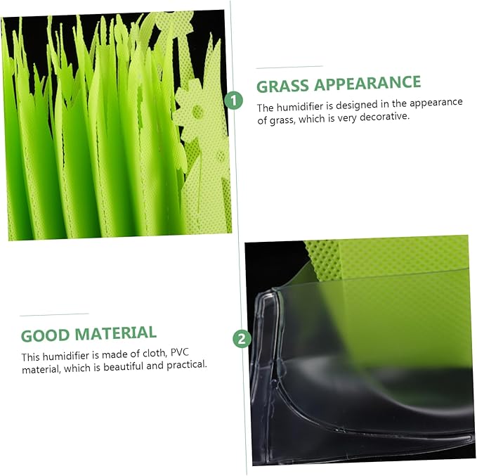 LIOOBO 2pcs Reptile Tank Humidifier for Tortoise Habitat Fake Plants Humidifier Reptile Tank Decor