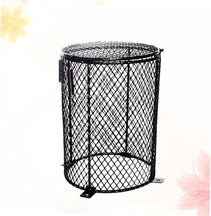 Reptile Heat Lamp Shade Durable Round Protection Cover for Fluorescent Lights Prevents Burns Easy Installation for Turtles Lizards and Snakes
