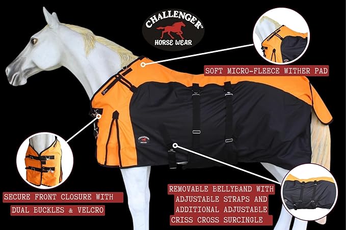72" 1200D Turnout Waterproof Rain Horse Sheet Light Winter Blanket 382B