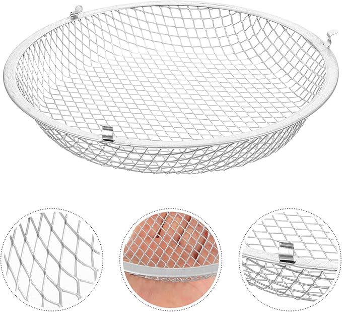POPETPOP Reptile Heat Lamp Cover Iron Mesh - Scald Lampshade Reptile Protection Heater Lamp Guard for Pet Snake Lizard Turtle