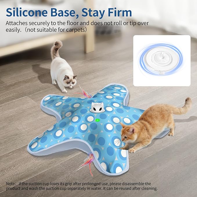 Interactive Cat Toys for Indoor Cats with Moving Concealed Feathers - Image 6