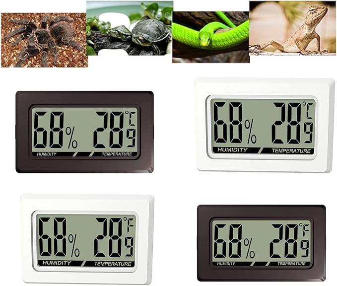 Practical Digital Hygrometer Thermometer for Vivariums and Incubators Environment with Accurate Measurements