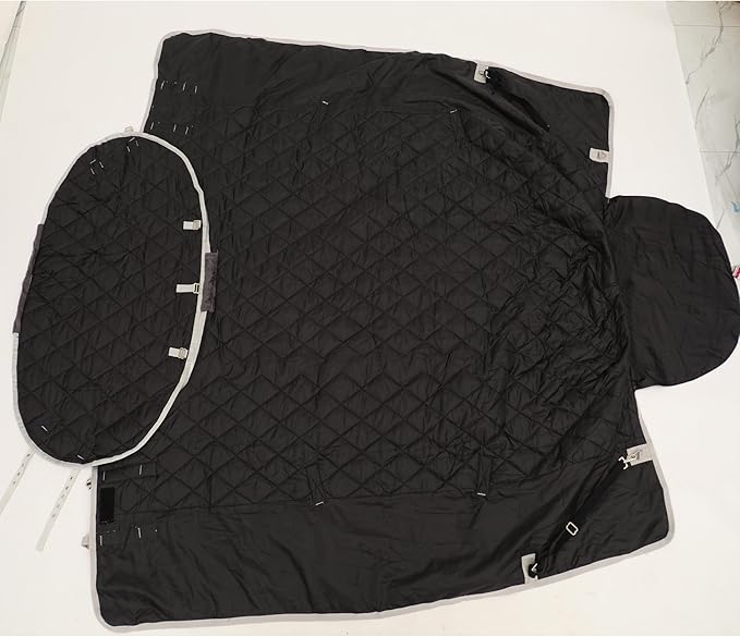 1200D Water-Resistant Winter Horse Trunout Blankets,Medium Weight Poly Sheets (US 81 inch/EU 155 cm)