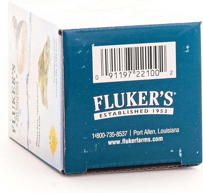 Fluker's Heavy, Duty Splash Proof Halogen Bulb for All Water Based Terrarium Animals, 50 Watt