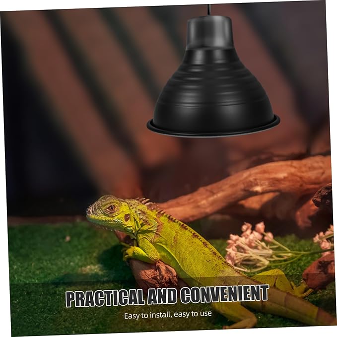 Reptile Heat Lamp Cover Insulated Lampshade for Reptile Boxes Reflector Design Easy Installation Energy Efficient Essential Accessory for Pet Owners