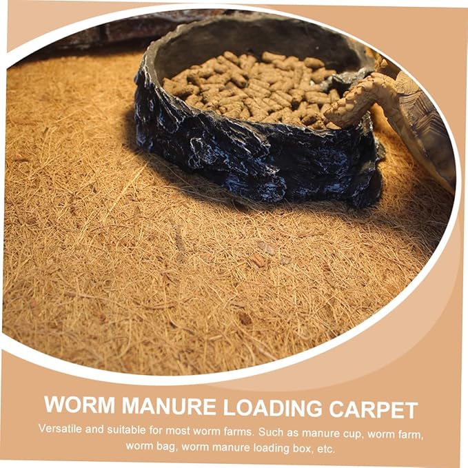 UPKOCH Terrarium Liner Mat for Reptiles Reusable Pad for Tortoise Snake and Lizard Tanks Versatile Growth Cushion for Farms and Manure Cups
