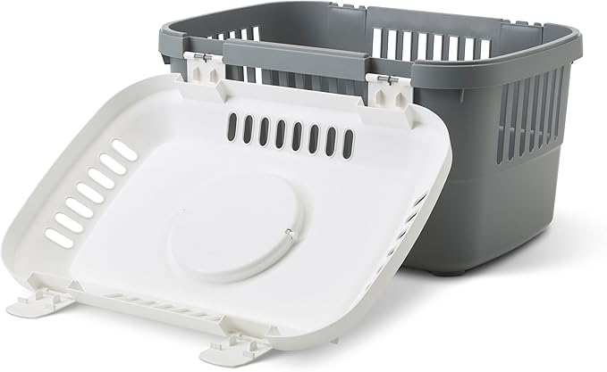 Savic Pet Carrier, 48.5 x 33 x 31.5 cm, White/Cold Grey