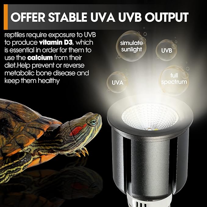 5.5 Inch Reptile Deep Dome Light Fixture 5.0 UVB Reptile Light