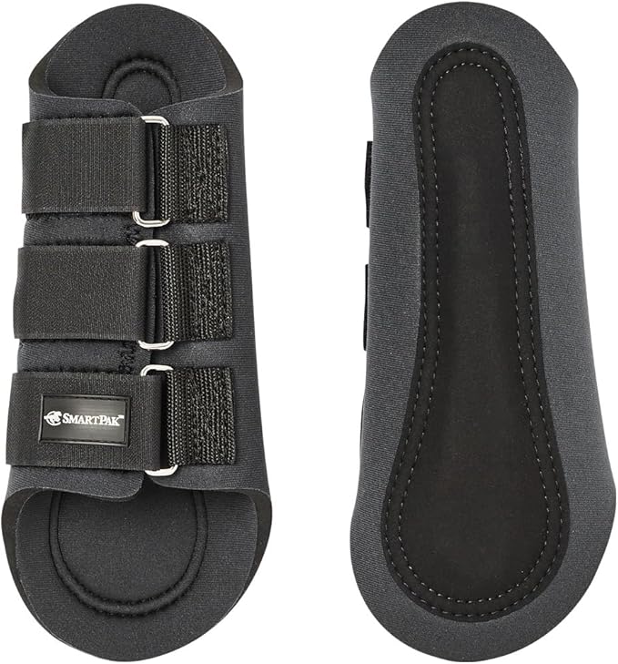 SmartEquine Neoprene Splint Boots for Horses | Premium Leg Protection and Support Boot for Equine Comfort | Durable, Flexible Horse Support Boots for Enhanced Performance and Safety (Large (L))