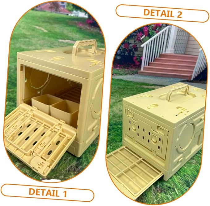 Portable Folding Bird Cage for Outdoor Use Lightweight Pet Travel Carrier for Pigeons and Parrots Easy to Assemble Air Circulation Design for Hiking and Camping