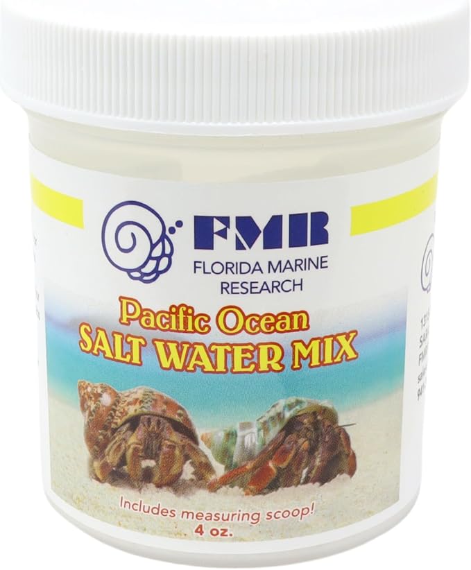 Needzo Salt Water Mix for Hermit Crabs, Natural Terrarium Supplies, 4 Ounces (Pack of 2)