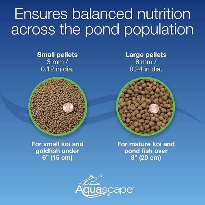 Aquascape Premium Color Enhancing Fish Food Pellets for Pond, Koi, Goldfish and More (4.4 lbs / 2 kg)
