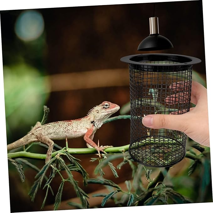 POPETPOP 1Pc Reptile Lampshade for Heat Protection Round Scalding Design Durable Material Easy Installation for Terrarium Decor and Safety Suitable for Lizards and Snakes