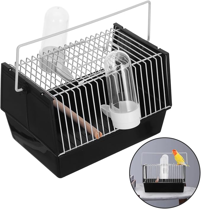 1pc Portable Pet Bird Cage Handheld Parrot Carrier Travel Cage for Birds for Outdoor Use Easy Assembly Lightweight Design