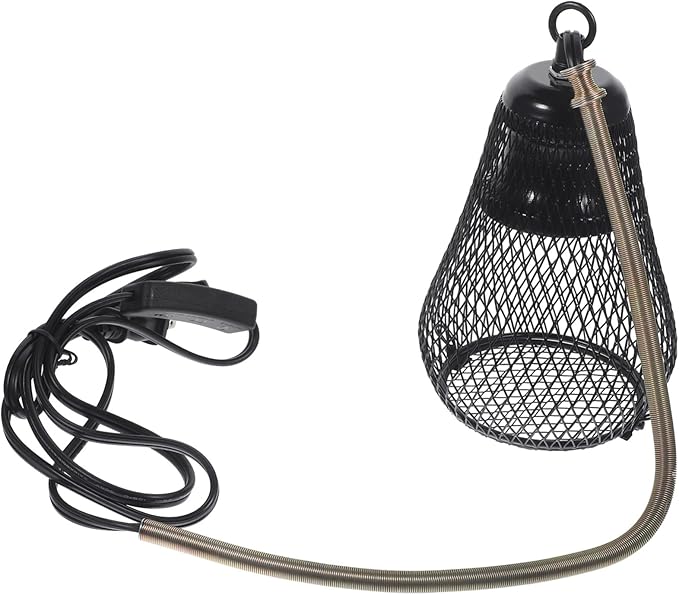 Reptile Heating Lamp Shade Scald Mesh Cover for Reptile Pet Lamps Durable Design Easy Installation Compatible with Various Bulbs for Turtles Rabbits Hamsters