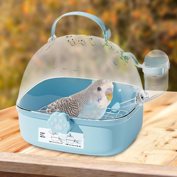 Handheld Kennel for Tiny Breed Puppy Kitten Ferret Bunny - Ventilated Bird Bag Carrier with Water Bottle | Portable Pet Carrier for Car Rides Veterinary Visits Travel Outdoor Use Comfortable, Secure