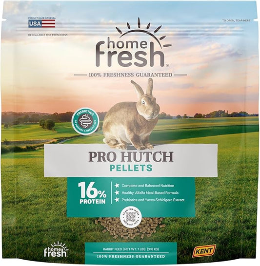 Blue Seal Home Fresh Pro Hutch 16 Pelleted Rabbit Food- 7 lb. Bag | Alfalfa-Based Bunny Feed Meal Promoting a Healthy Digestive System and Proper Feed Intake