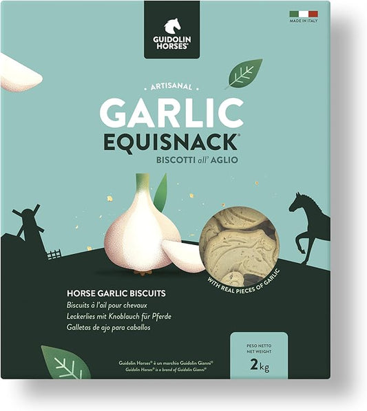 Garlic Treats for All Classes of Horses, No Sugar Added, Handmade in Italy - 5,51 LB
