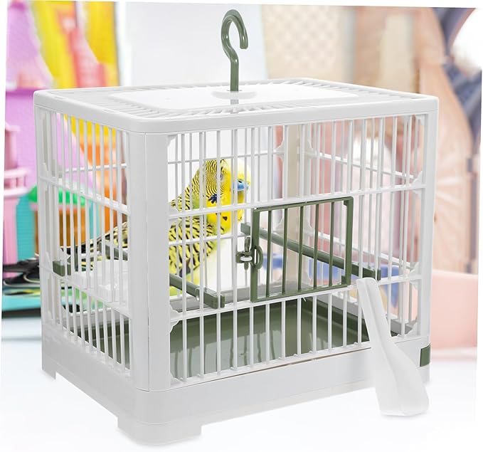 Generic Foldable Bird Travel Cage for Parrots Portable Bird Carrier with Stand Lightweight Design for and Cleaning and Parakeets